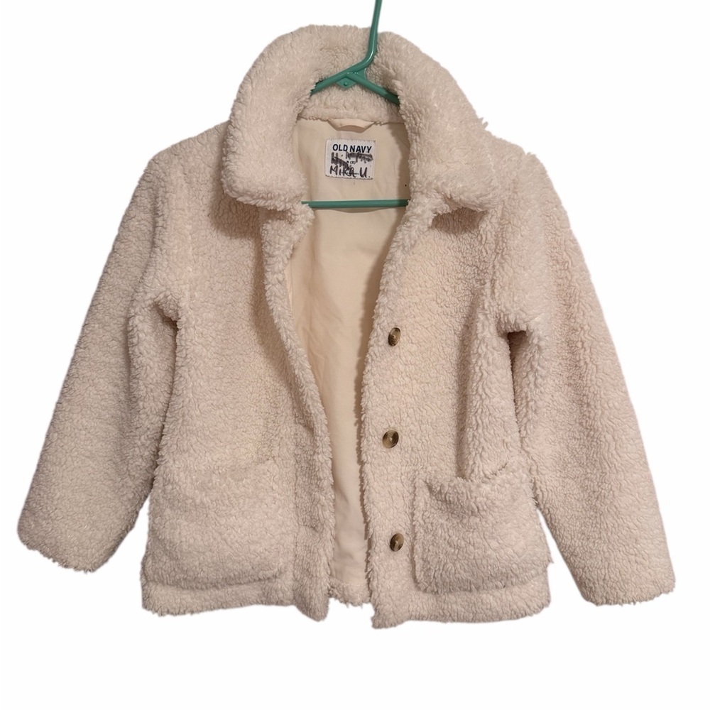 Old Navy Kids Cozy Cream Sherpa Jacket